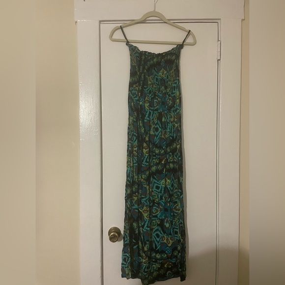 NY Invasion Green strapless maxi dress size small - Picture 7 of 7